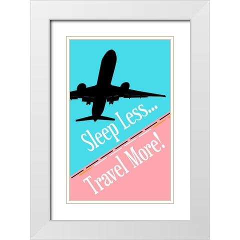 Adventure White Modern Wood Framed Art Print with Double Matting by Phillip, Jamie