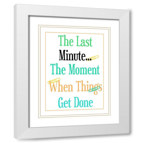 Last Minute White Modern Wood Framed Art Print with Double Matting by Phillip, Jamie