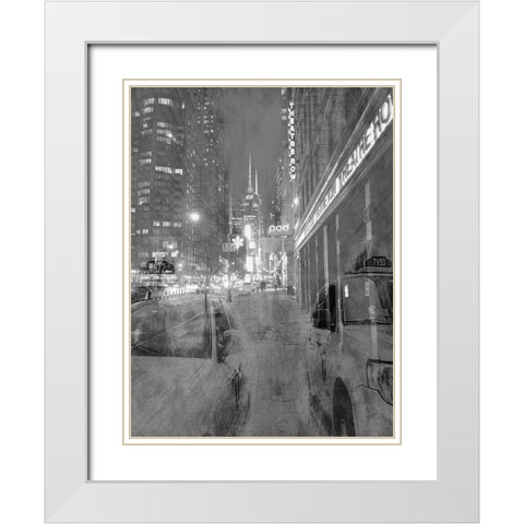 New York Moment White Modern Wood Framed Art Print with Double Matting by Phillip, Jamie