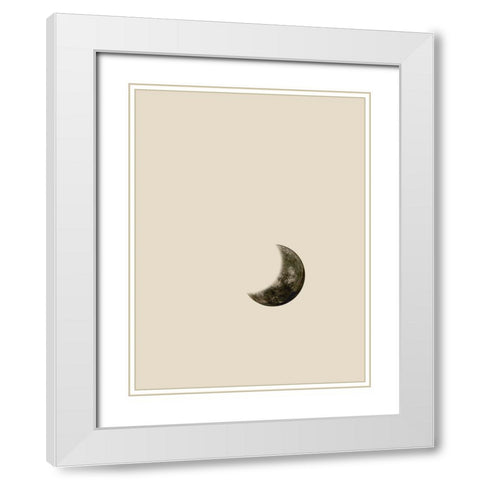 Moon White Modern Wood Framed Art Print with Double Matting by Phillip, Jamie