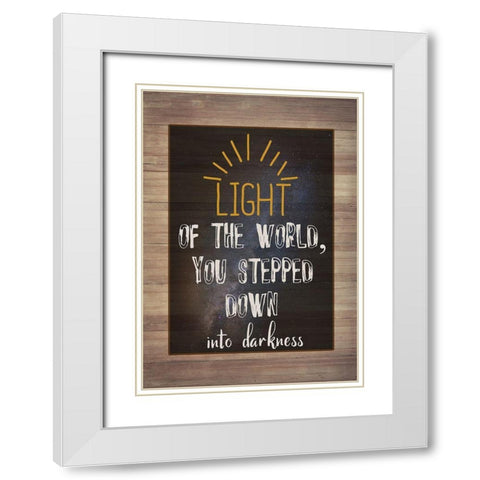 Light Of The World White Modern Wood Framed Art Print with Double Matting by Phillip, Jamie