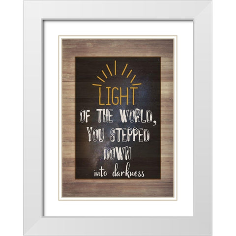 Light Of The World White Modern Wood Framed Art Print with Double Matting by Phillip, Jamie