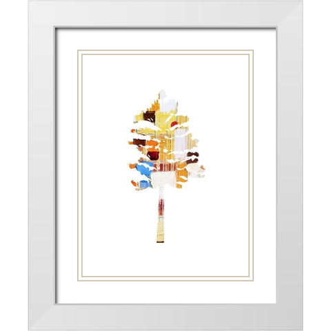 Sprung 2 White Modern Wood Framed Art Print with Double Matting by Phillip, Jamie