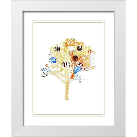Sprung 3 White Modern Wood Framed Art Print with Double Matting by Phillip, Jamie