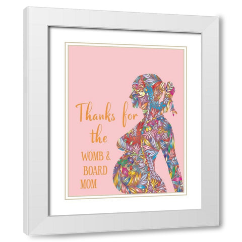Mother 5 White Modern Wood Framed Art Print with Double Matting by Phillip, Jamie