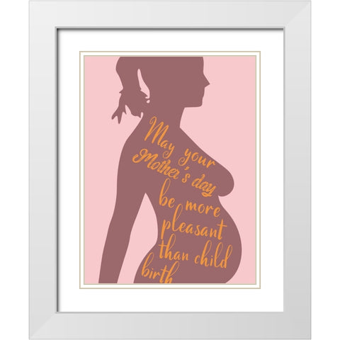 Mother 6 White Modern Wood Framed Art Print with Double Matting by Phillip, Jamie