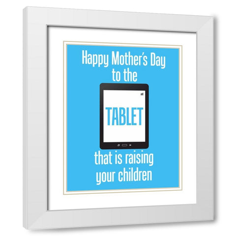 Mother 8 White Modern Wood Framed Art Print with Double Matting by Phillip, Jamie