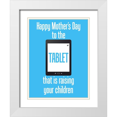 Mother 8 White Modern Wood Framed Art Print with Double Matting by Phillip, Jamie