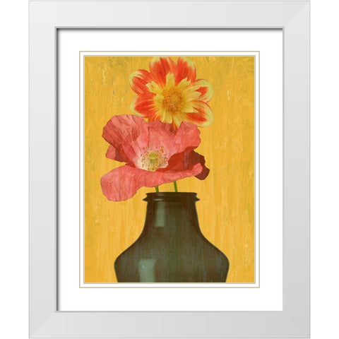 Spring Vase White Modern Wood Framed Art Print with Double Matting by Phillip, Jamie