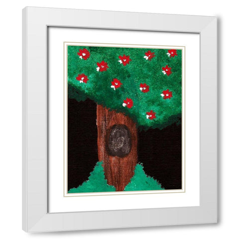 Prosperity Tree White Modern Wood Framed Art Print with Double Matting by Phillip, Jamie