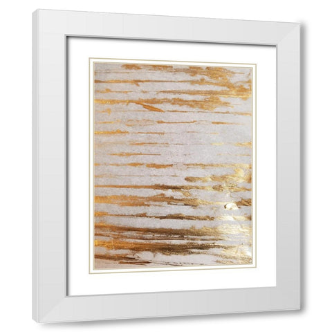 Golden Creation 2 White Modern Wood Framed Art Print with Double Matting by Phillip, Jamie