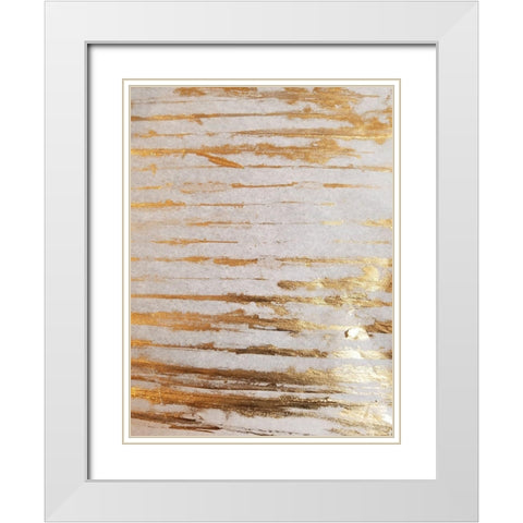 Golden Creation 2 White Modern Wood Framed Art Print with Double Matting by Phillip, Jamie
