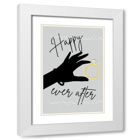 Crazy Love 3 White Modern Wood Framed Art Print with Double Matting by Phillip, Jamie