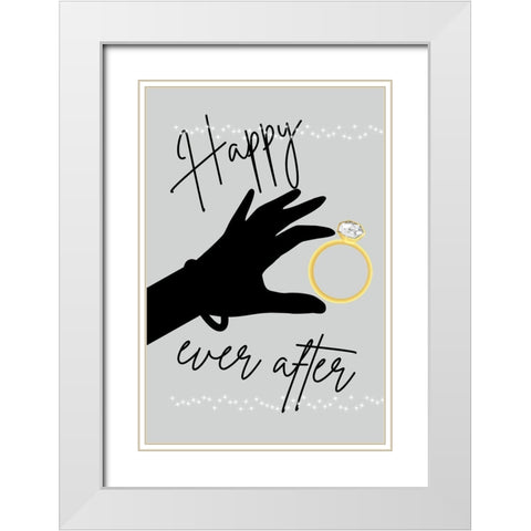 Crazy Love 3 White Modern Wood Framed Art Print with Double Matting by Phillip, Jamie