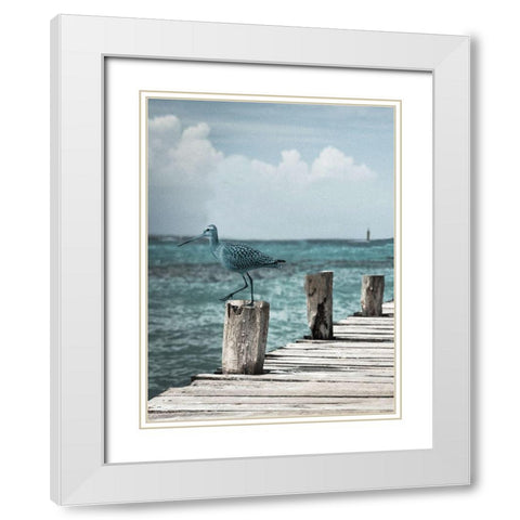 Jetty White Modern Wood Framed Art Print with Double Matting by Phillip, Jamie