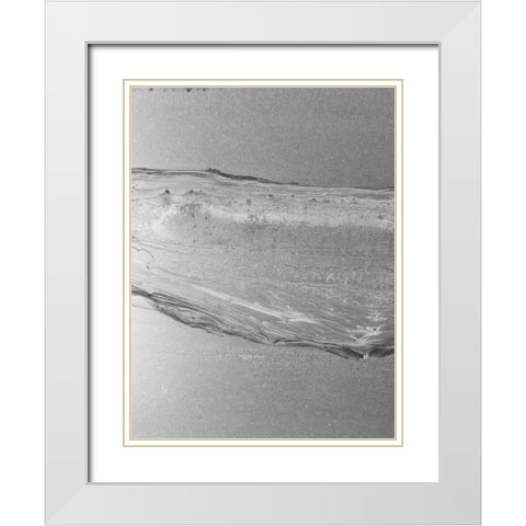 Black Space Line 1 White Modern Wood Framed Art Print with Double Matting by Phillip, Jamie