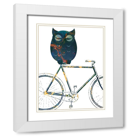 Bicycle Travel 1 White Modern Wood Framed Art Print with Double Matting by Phillip, Jamie