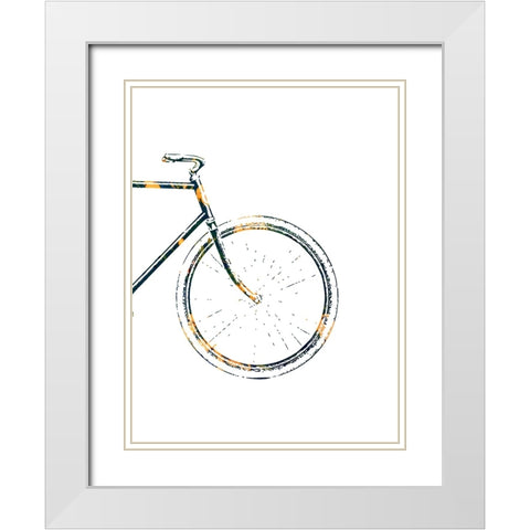 Bicycle Travel 4 White Modern Wood Framed Art Print with Double Matting by Phillip, Jamie