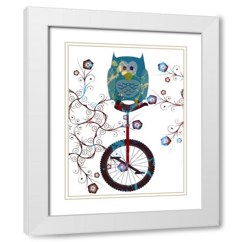 Bicycle Travel 8 White Modern Wood Framed Art Print with Double Matting by Phillip, Jamie