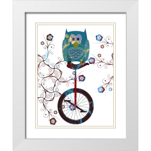 Bicycle Travel 8 White Modern Wood Framed Art Print with Double Matting by Phillip, Jamie