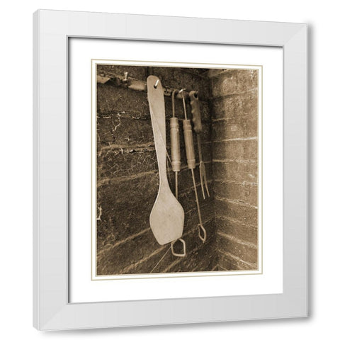 Old Cook House 1 White Modern Wood Framed Art Print with Double Matting by Phillip, Jamie