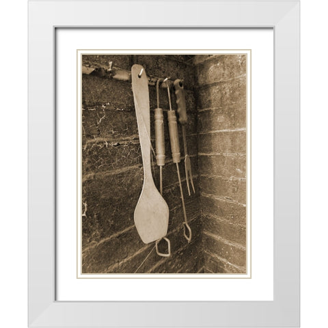 Old Cook House 1 White Modern Wood Framed Art Print with Double Matting by Phillip, Jamie