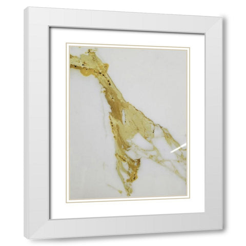 Tribe Gold White Modern Wood Framed Art Print with Double Matting by Phillip, Jamie