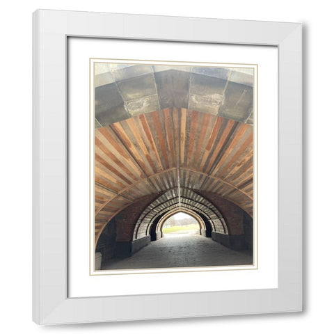 Tunnel White Modern Wood Framed Art Print with Double Matting by Phillip, Jamie