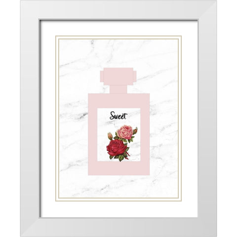 Sweet White Modern Wood Framed Art Print with Double Matting by Phillip, Jamie