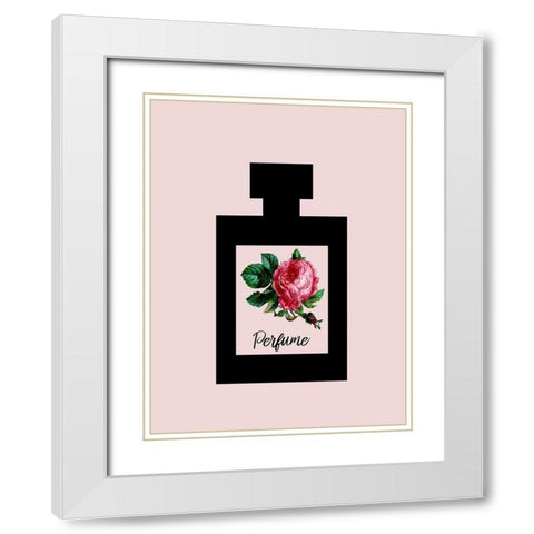 Perfume White Modern Wood Framed Art Print with Double Matting by Phillip, Jamie
