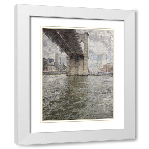BKLN BRDG White Modern Wood Framed Art Print with Double Matting by Phillip, Jamie