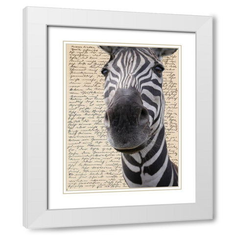 Paper Boy White Modern Wood Framed Art Print with Double Matting by Phillip, Jamie