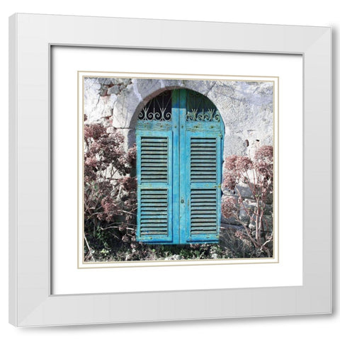 From a Little Cottage in the Hill White Modern Wood Framed Art Print with Double Matting by Phillip, Jamie