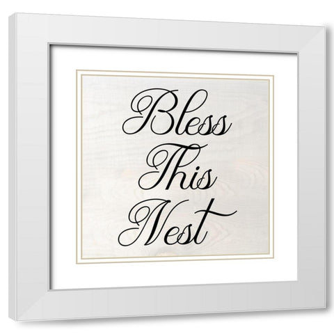 This Nest White Modern Wood Framed Art Print with Double Matting by Phillip, Jamie