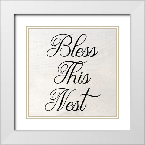 This Nest White Modern Wood Framed Art Print with Double Matting by Phillip, Jamie