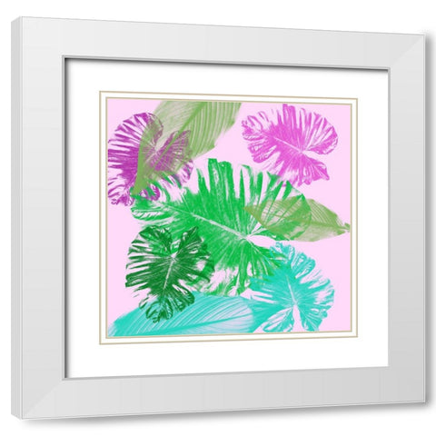 Tropical Taste White Modern Wood Framed Art Print with Double Matting by Phillip, Jamie