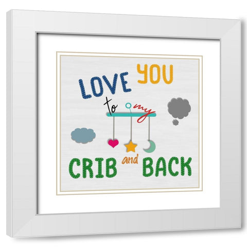 My Crib White Modern Wood Framed Art Print with Double Matting by Phillip, Jamie