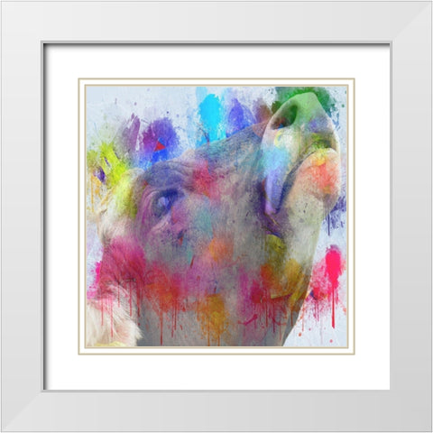 Abstract Farmhouse 2 White Modern Wood Framed Art Print with Double Matting by Phillip, Jamie