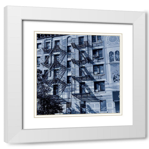 Urban Life 1 White Modern Wood Framed Art Print with Double Matting by Phillip, Jamie