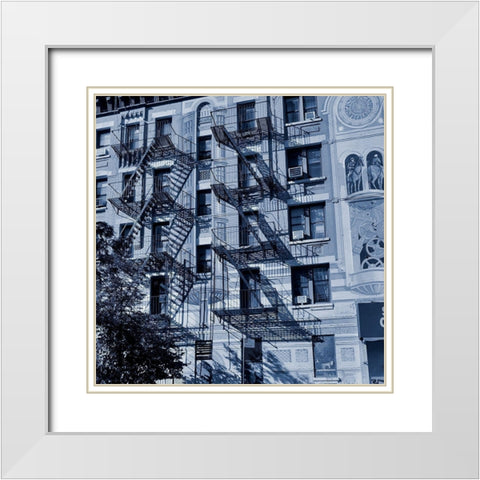 Urban Life 1 White Modern Wood Framed Art Print with Double Matting by Phillip, Jamie