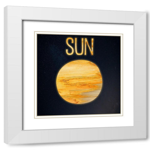 Sun White Modern Wood Framed Art Print with Double Matting by Phillip, Jamie