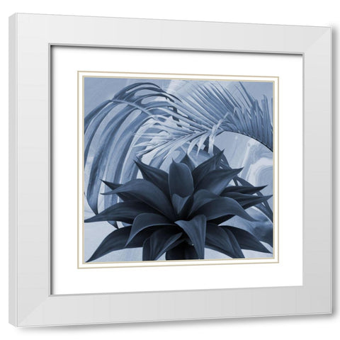 Tropical Floral 3 White Modern Wood Framed Art Print with Double Matting by Phillip, Jamie