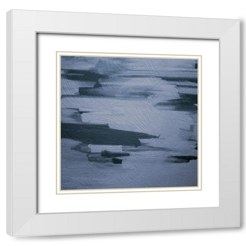 Many Strokes 1 White Modern Wood Framed Art Print with Double Matting by Phillip, Jamie