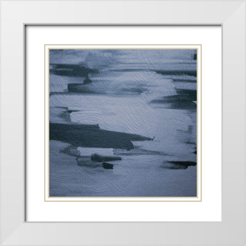 Many Strokes 1 White Modern Wood Framed Art Print with Double Matting by Phillip, Jamie