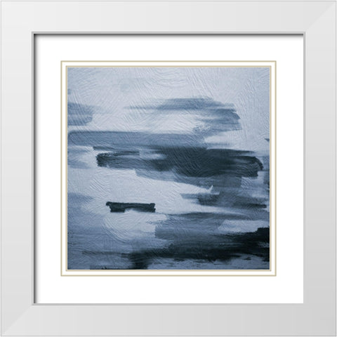 Many Strokes 2 White Modern Wood Framed Art Print with Double Matting by Phillip, Jamie