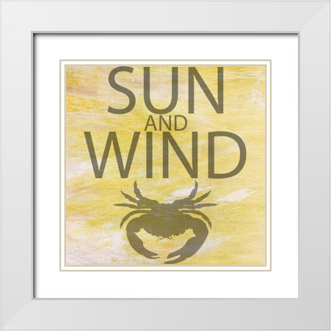 Sun and Wind White Modern Wood Framed Art Print with Double Matting by Phillip, Jamie