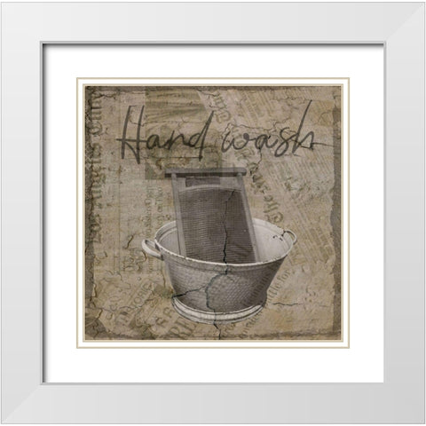 Vintage Wash White Modern Wood Framed Art Print with Double Matting by Phillip, Jamie