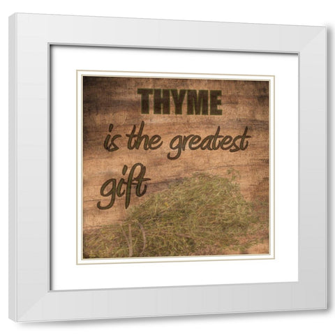 Kitchen Talk 7 White Modern Wood Framed Art Print with Double Matting by Phillip, Jamie