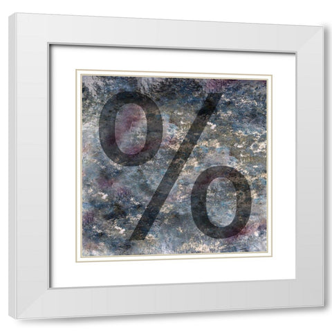 Symbol 2 White Modern Wood Framed Art Print with Double Matting by Phillip, Jamie