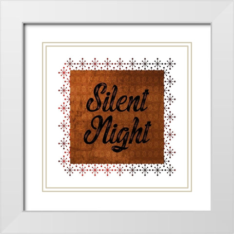 Silent Night White Modern Wood Framed Art Print with Double Matting by Phillip, Jamie